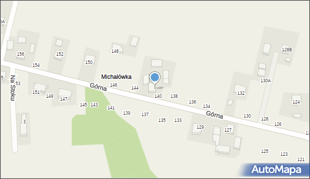 Michałowice, Górna, 142, mapa Michałowice