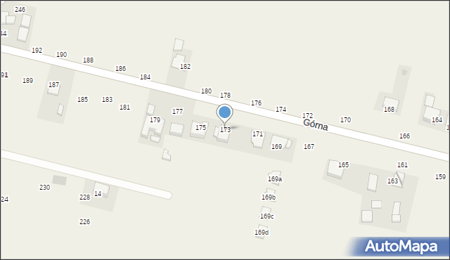 Michałowice, Górna, 173, mapa Michałowice