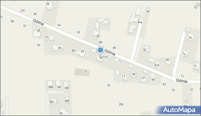 Michałowice, Górna, 79, mapa Michałowice