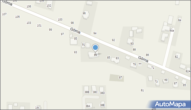 Michałowice, Górna, 89, mapa Michałowice