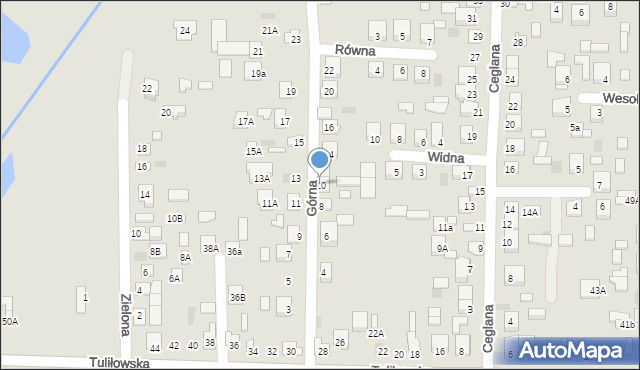 Międzyrzec Podlaski, Górna, 10, mapa Międzyrzec Podlaski