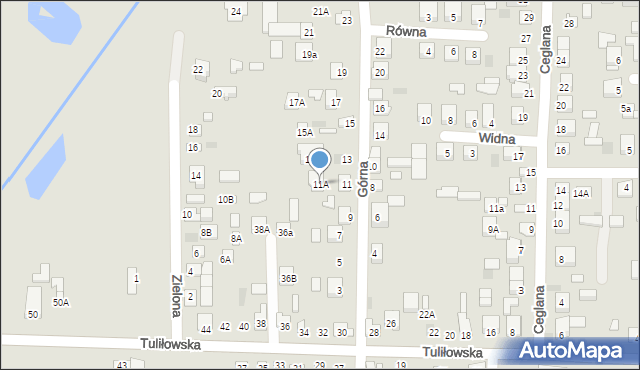 Międzyrzec Podlaski, Górna, 11A, mapa Międzyrzec Podlaski