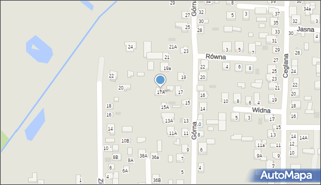 Międzyrzec Podlaski, Górna, 17A, mapa Międzyrzec Podlaski