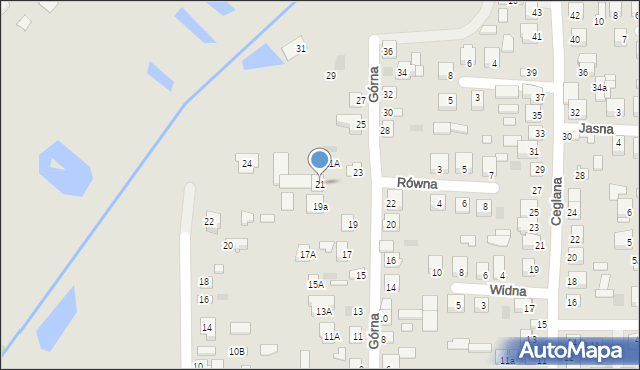 Międzyrzec Podlaski, Górna, 21, mapa Międzyrzec Podlaski