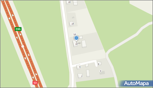 Miękowo, Goleniowska, 12, mapa Miękowo