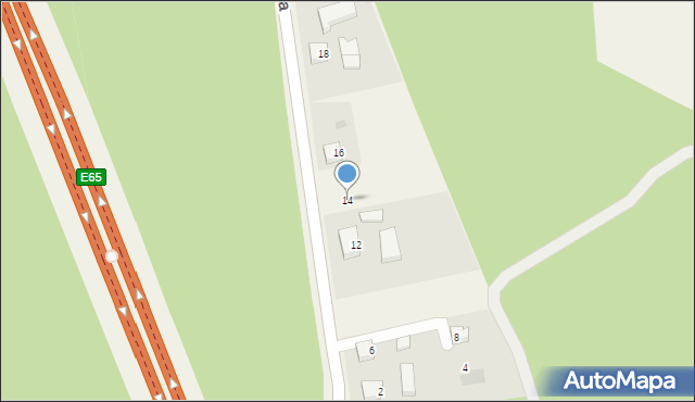 Miękowo, Goleniowska, 14, mapa Miękowo