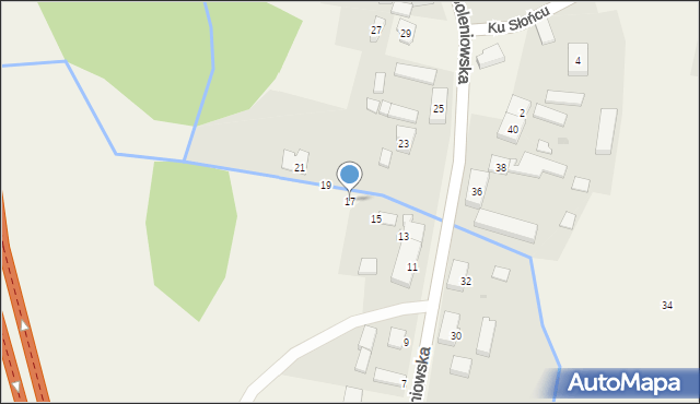 Miękowo, Goleniowska, 17, mapa Miękowo