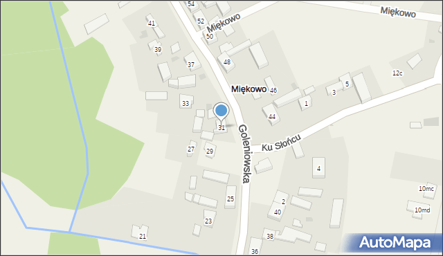 Miękowo, Goleniowska, 31, mapa Miękowo