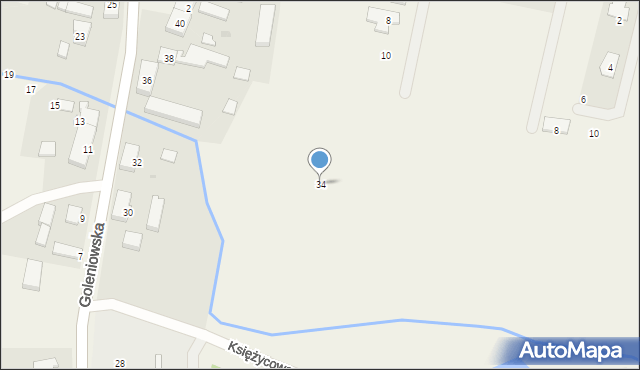Miękowo, Goleniowska, 34, mapa Miękowo