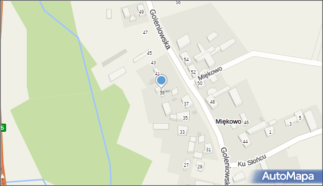 Miękowo, Goleniowska, 39, mapa Miękowo