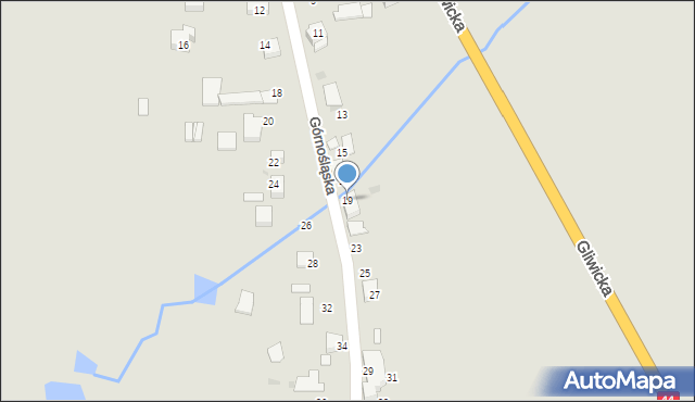 Mikołów, Górnośląska, 19, mapa Mikołów