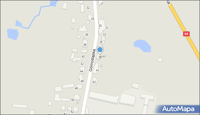 Mikołów, Górnośląska, 39, mapa Mikołów