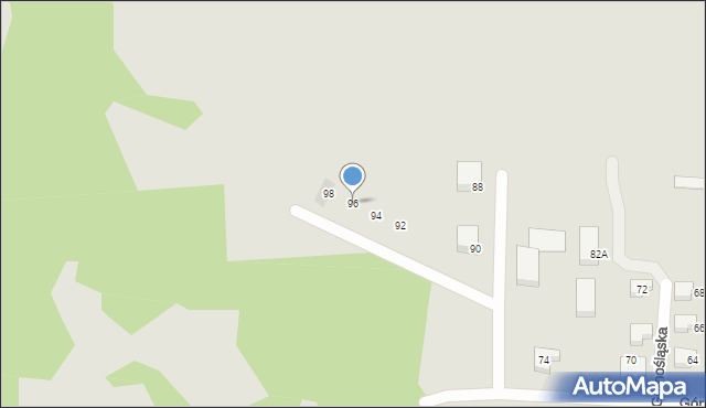 Mikołów, Górnośląska, 96, mapa Mikołów
