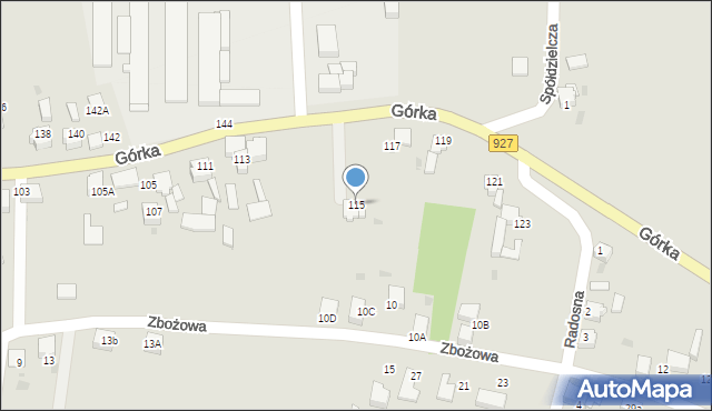 Mikołów, Górka Franciszka, ks., 115, mapa Mikołów