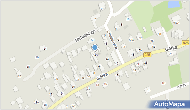 Mikołów, Górka Franciszka, ks., 42A, mapa Mikołów