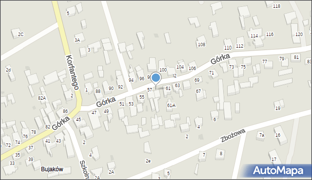 Mikołów, Górka Franciszka, ks., 59, mapa Mikołów