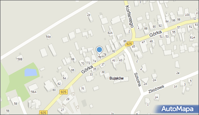 Mikołów, Górka Franciszka, ks., 76, mapa Mikołów