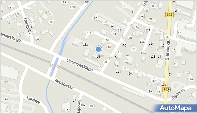 Mińsk Mazowiecki, Górki, 18, mapa Mińsk Mazowiecki