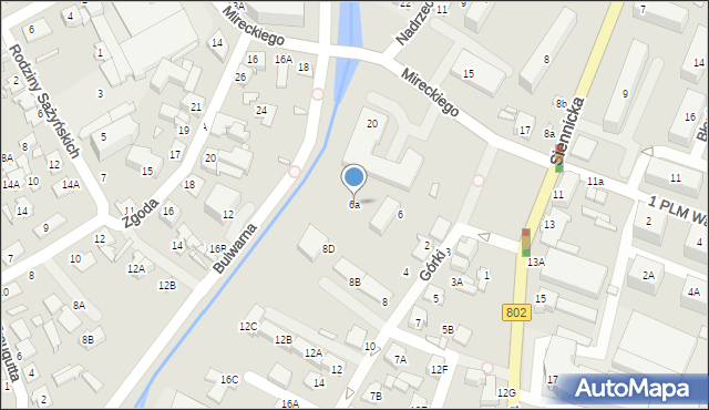 Mińsk Mazowiecki, Górki, 6a, mapa Mińsk Mazowiecki