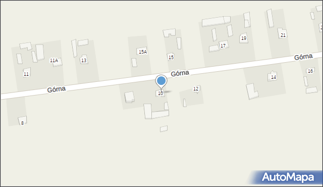 Mircze, Górna, 10A, mapa Mircze