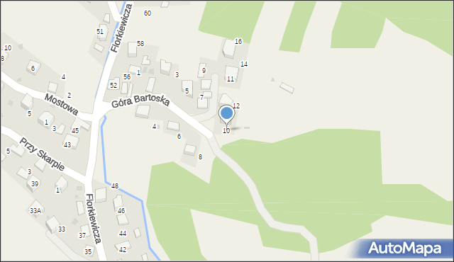 Młoszowa, Góra Bartoska, 10, mapa Młoszowa