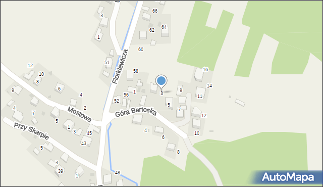 Młoszowa, Góra Bartoska, 3, mapa Młoszowa