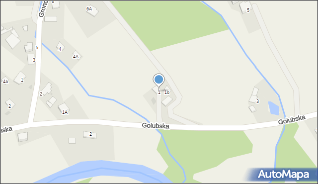 Młyniec Pierwszy, Golubska, 1, mapa Młyniec Pierwszy