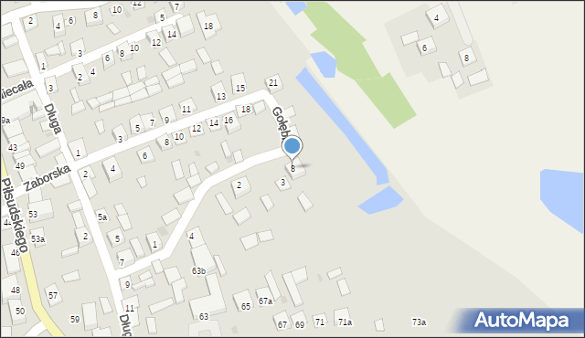 Modliborzyce, Gołębia, 8, mapa Modliborzyce