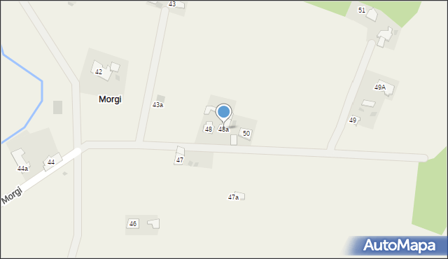 Morgi, Górne Morgi, 48a, mapa Morgi