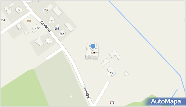 Moszczenica, Gorlicka, 167, mapa Moszczenica