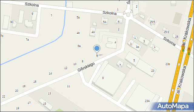 Mroków, Górskiego Józefa, 6, mapa Mroków