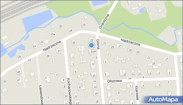 Mrozy, Górna, 2, mapa Mrozy