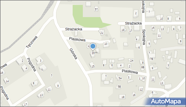 Mrzezino, Górska, 13, mapa Mrzezino