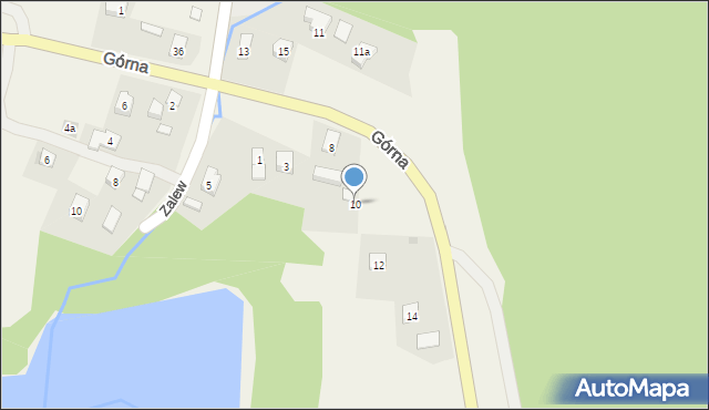 Mymoń, Górna, 10, mapa Mymoń