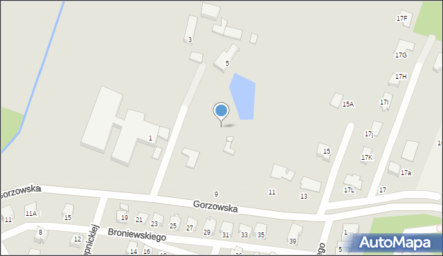 Myślibórz, Gorzowska, 7, mapa Myślibórz