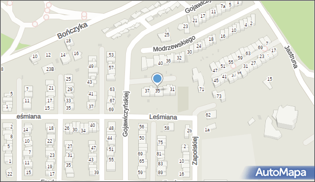 Mysłowice, Gojawiczyńskiej Poli, 35, mapa Mysłowice