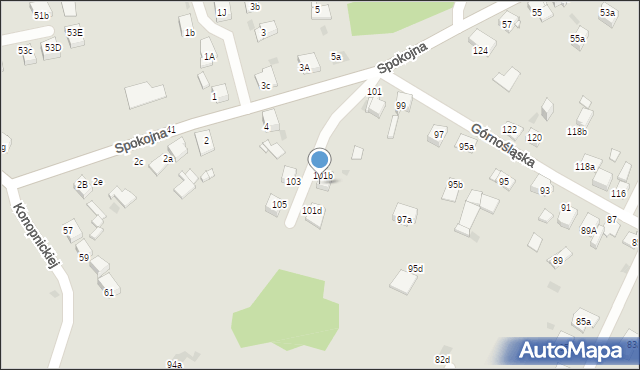 Mysłowice, Górnośląska, 101c, mapa Mysłowice