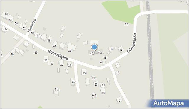 Mysłowice, Górnośląska, 42, mapa Mysłowice