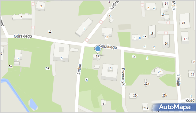 Nałęczów, Górskiego Michała, 6A, mapa Nałęczów