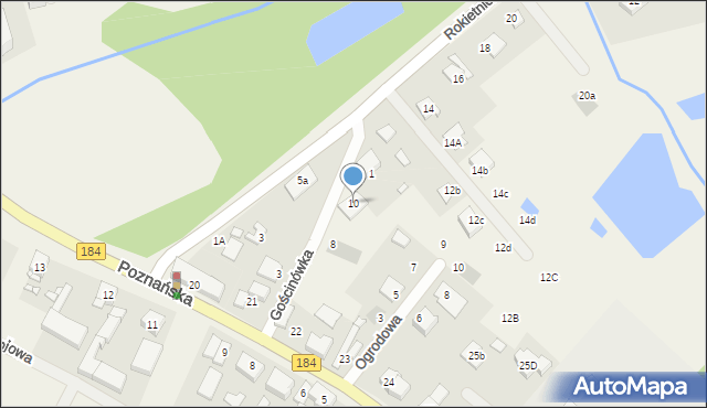 Napachanie, Gościnówka, 10, mapa Napachanie