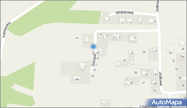 Narama, Górska, 20, mapa Narama