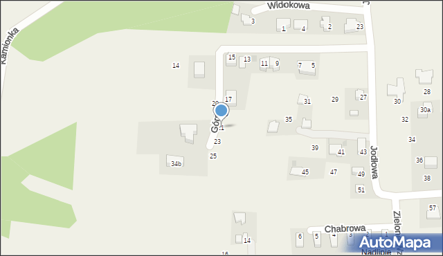 Narama, Górska, 21, mapa Narama