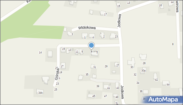 Narama, Górska, 7, mapa Narama