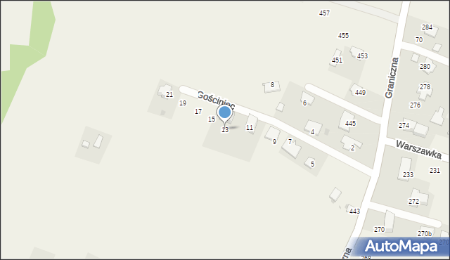 Narama, Gościniec, 13, mapa Narama