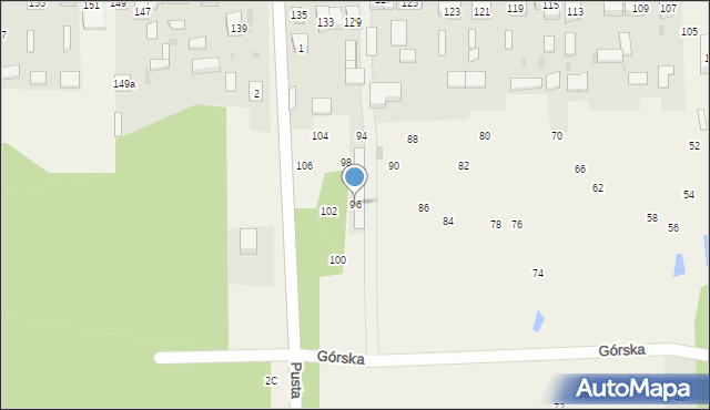 Nierada, Górska, 96, mapa Nierada