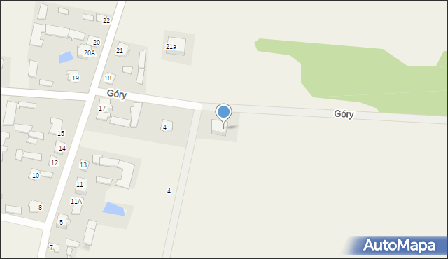 Niesadna, Góry, 6, mapa Niesadna