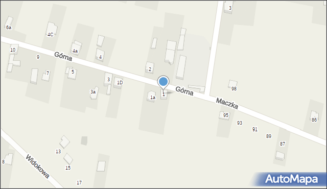 Niezdara, Górna, 1, mapa Niezdara