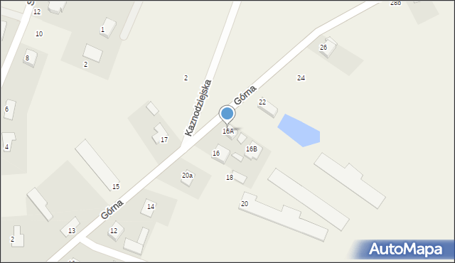 Nowa Chełmża, Górna, 16A, mapa Nowa Chełmża