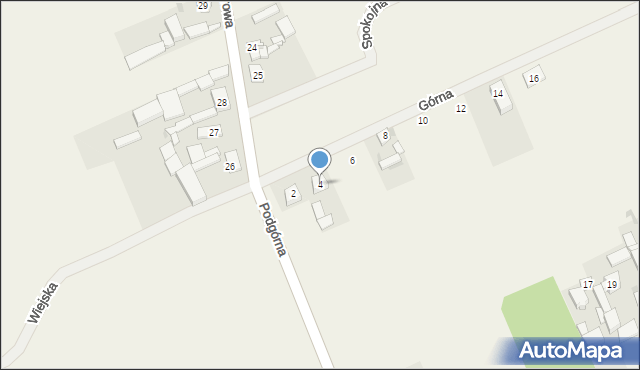 Nowa Dąbrowa, Górna, 4, mapa Nowa Dąbrowa