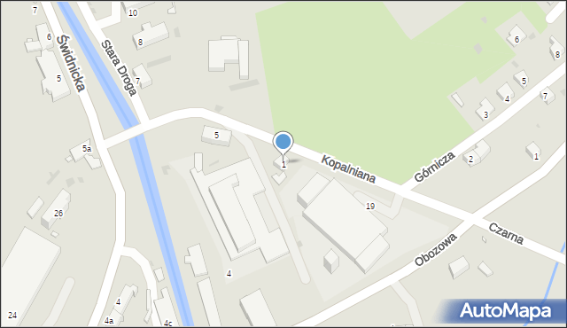 Nowa Ruda, Górnicza, 1, mapa Nowa Ruda